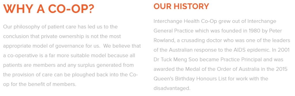 Screen Shot - Internchange website
