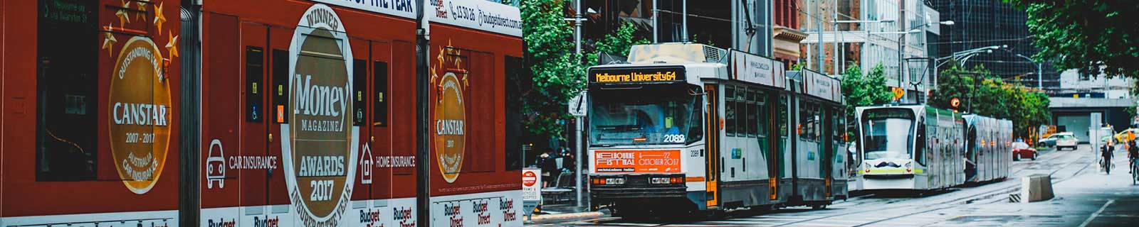 Melbourne trams, photo by Shaun Low